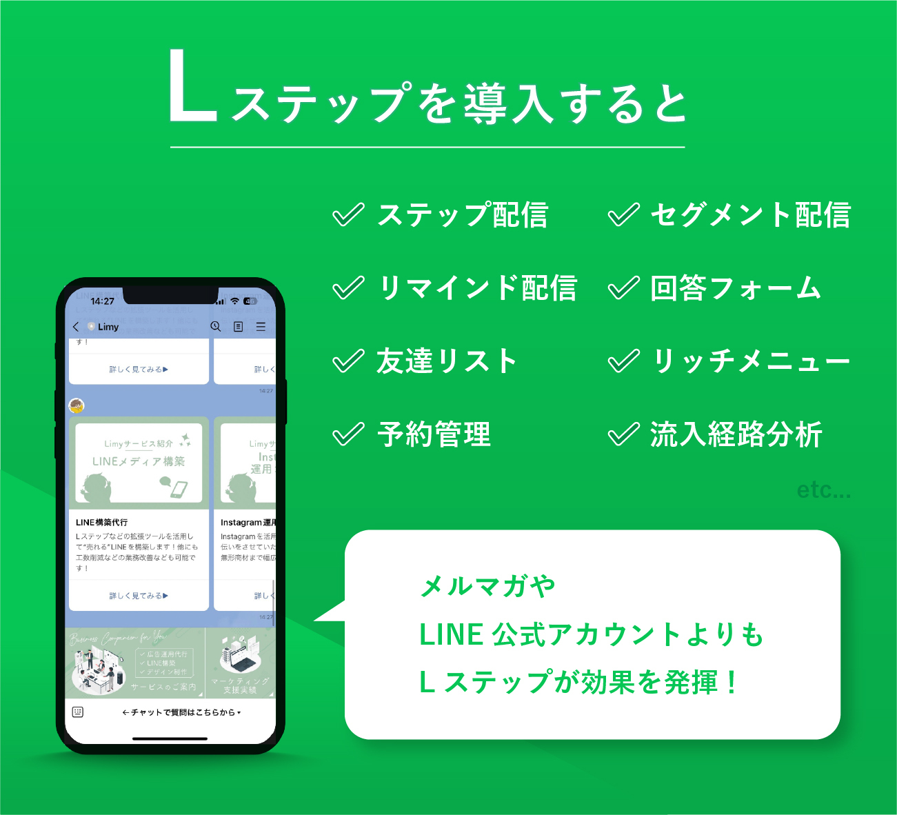 Lステップを導入すると